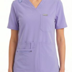 MYNTS MYNTS V-Neck Pocket Genius – Scrub Top Women WMT001 Lavender