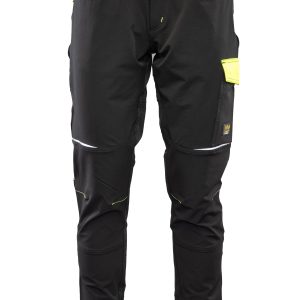 RIVAL TROUSERS SOFTSHELL BLACK/YELLOW